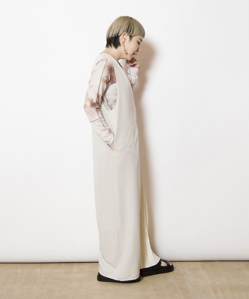  「ラッププリーツオールインワン」|オールインワン|