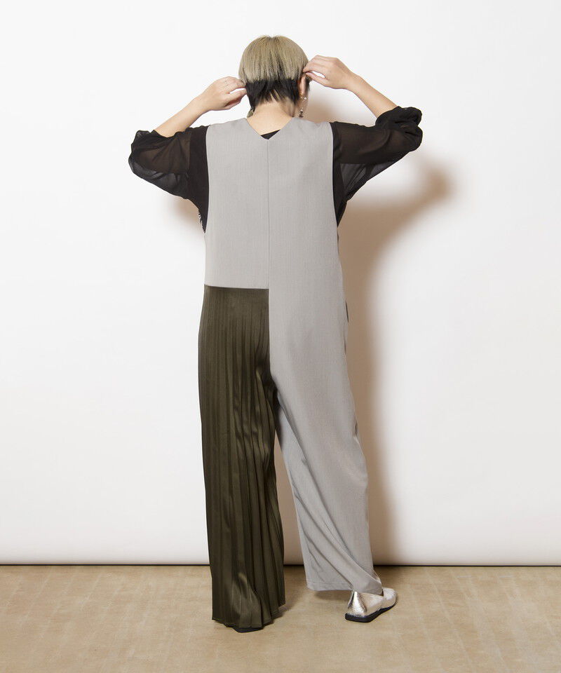  「ラッププリーツオールインワン」|オールインワン|