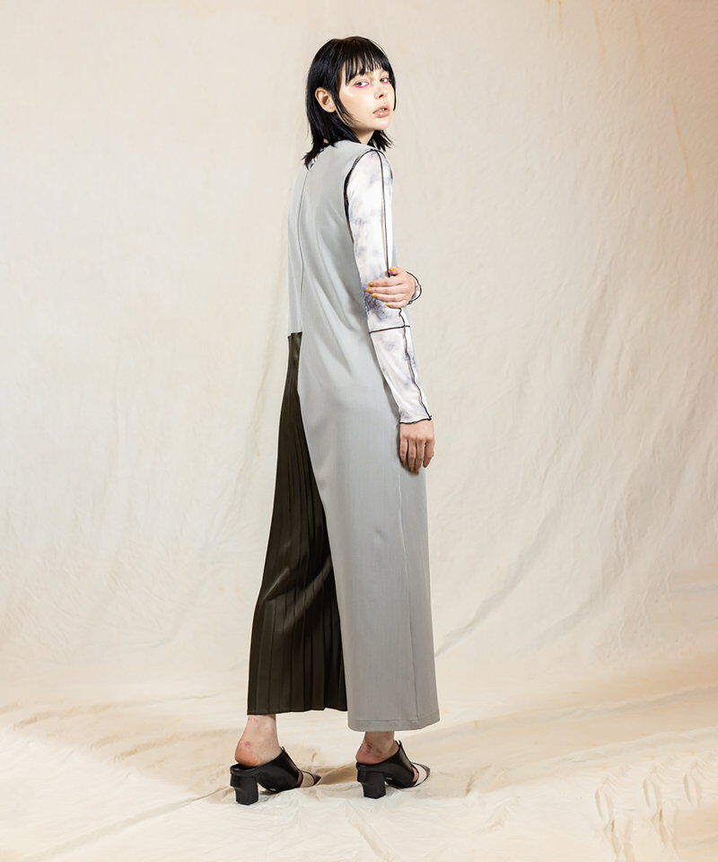  「ラッププリーツオールインワン」|オールインワン|