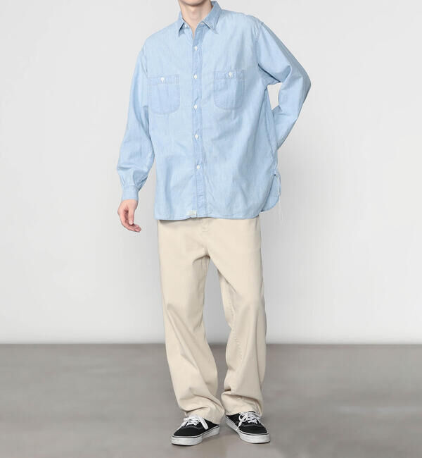  「orSlow | シャンブレー ワークシャツ MEN」|シャツ・ブラウス|