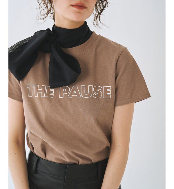 THE PAUSE「＜WEB限定カラーあり＞【THE PAUSE】THE PAUSE Tシャツ」|Tシャツ・カットソー|グレージュ