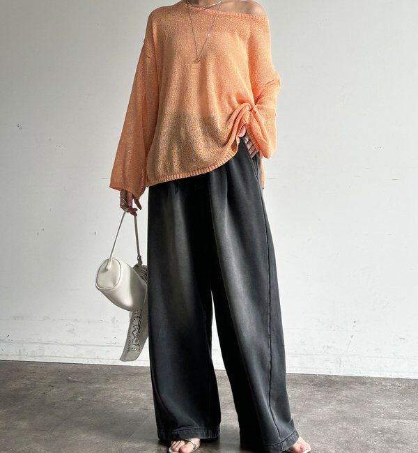  「【デニムなのにスウェット!?】デニムスウェットパンツ」|チノ|