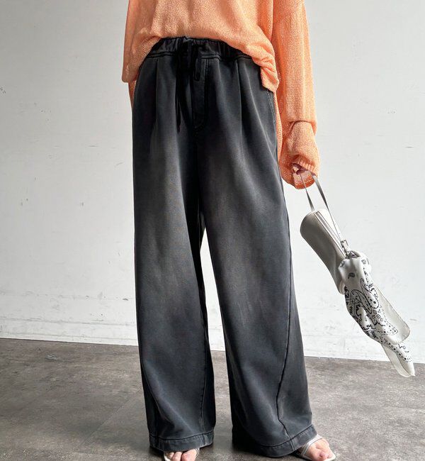  「【デニムなのにスウェット!?】デニムスウェットパンツ」|チノ|