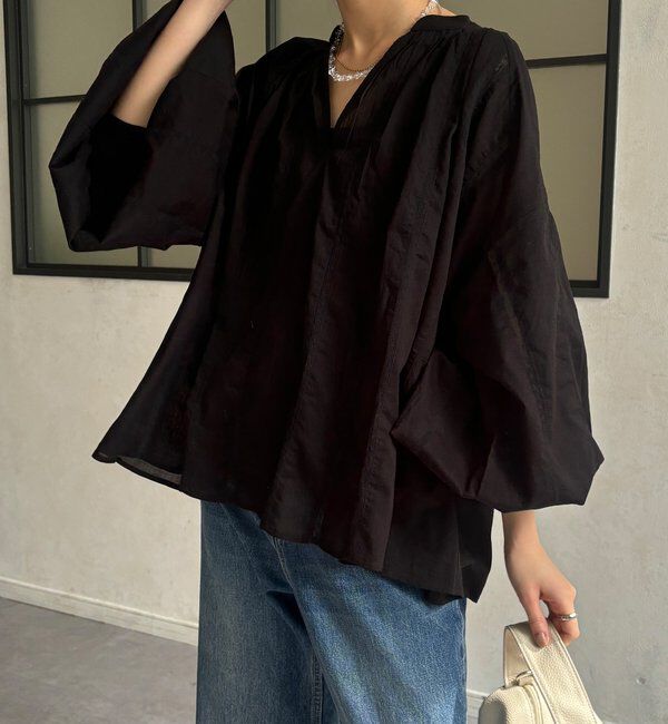  「インドレーススキッパーブラウス」|シャツ・ブラウス|