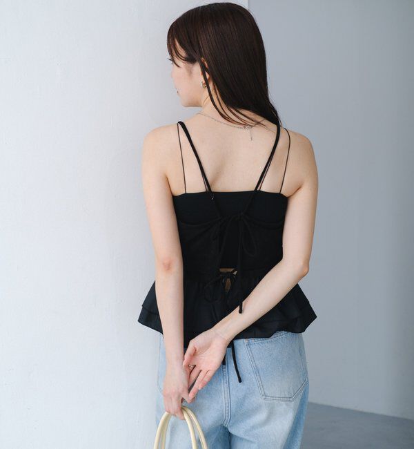  「スウェードペプラムビスチェ」|キャミソール|