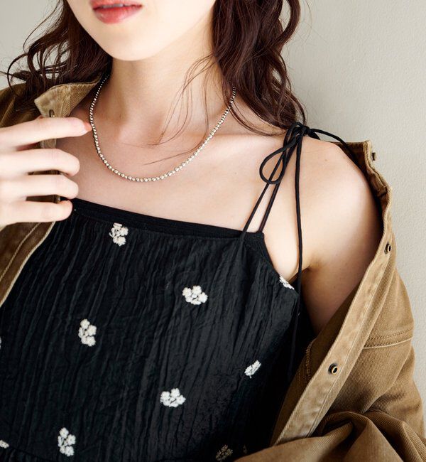  「【fiw.】メタルビーズネックレス」|ネックレス|