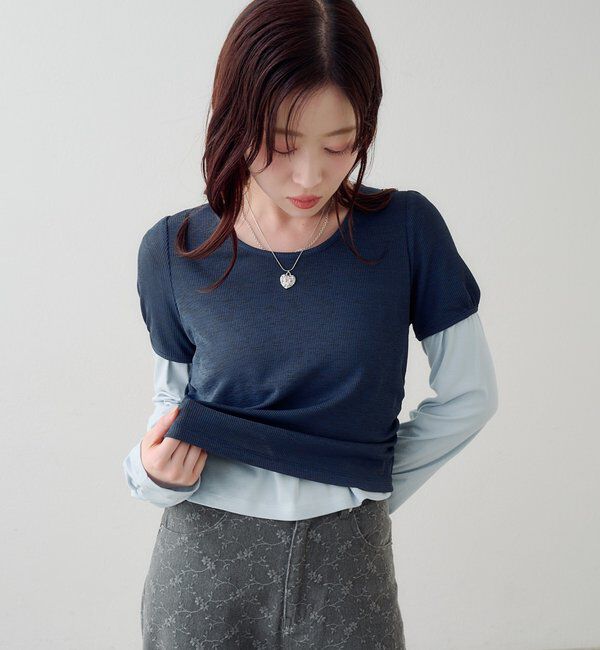  「レイヤードカットソーSET」|Tシャツ・カットソー|