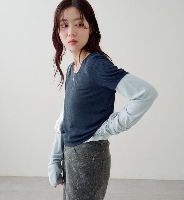  「レイヤードカットソーSET」|Tシャツ・カットソー|