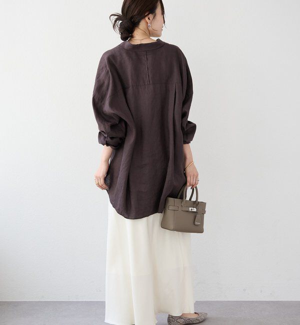  「予約【名品/サイズ展開あり】リネンワイドシャツ」|シャツ・ブラウス|