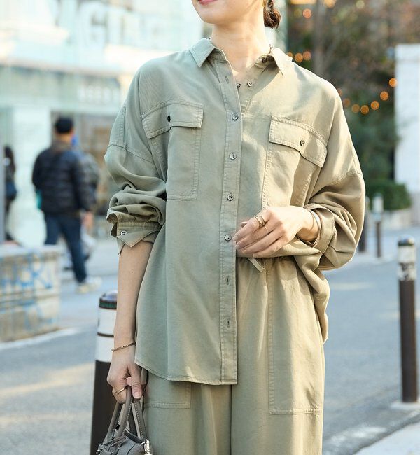  「【セットアップ可/新色追加】ガーメントダイワイドシャツ」|シャツ・ブラウス|