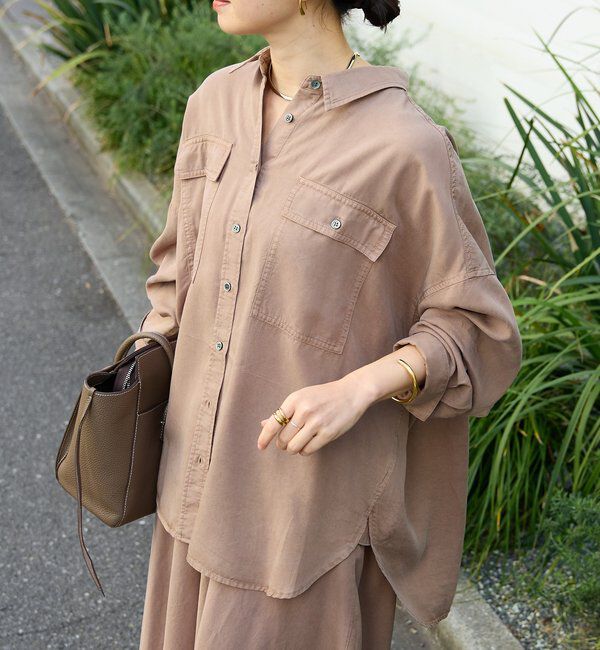  「【セットアップ可/新色追加】ガーメントダイワイドシャツ」|シャツ・ブラウス|