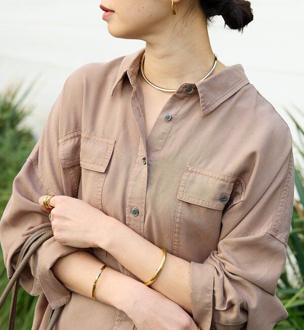  「【セットアップ可/新色追加】ガーメントダイワイドシャツ」|シャツ・ブラウス|