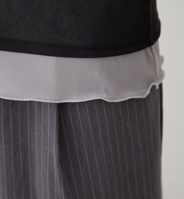  「レイヤードシアーロンT」|Tシャツ・カットソー|