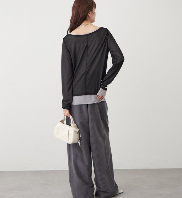  「レイヤードシアーロンT」|Tシャツ・カットソー|