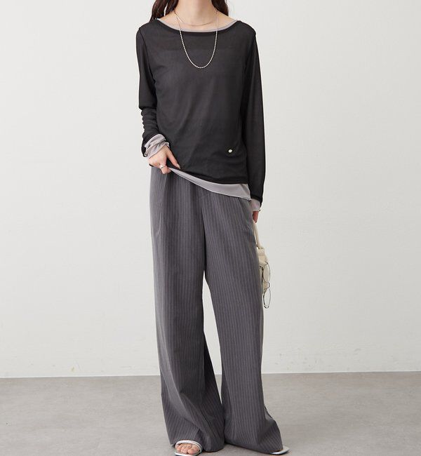  「レイヤードシアーロンT」|Tシャツ・カットソー|