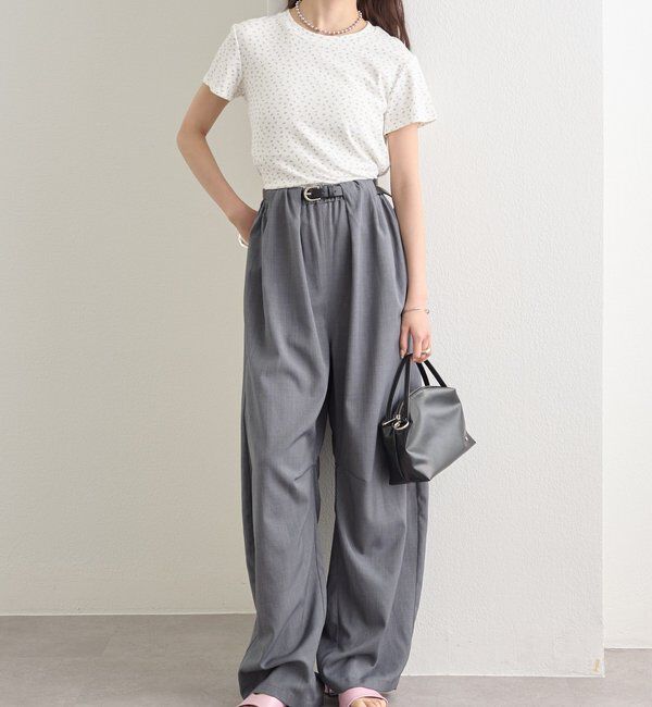  「クルーチビフラワーTシャツ」|Tシャツ・カットソー|