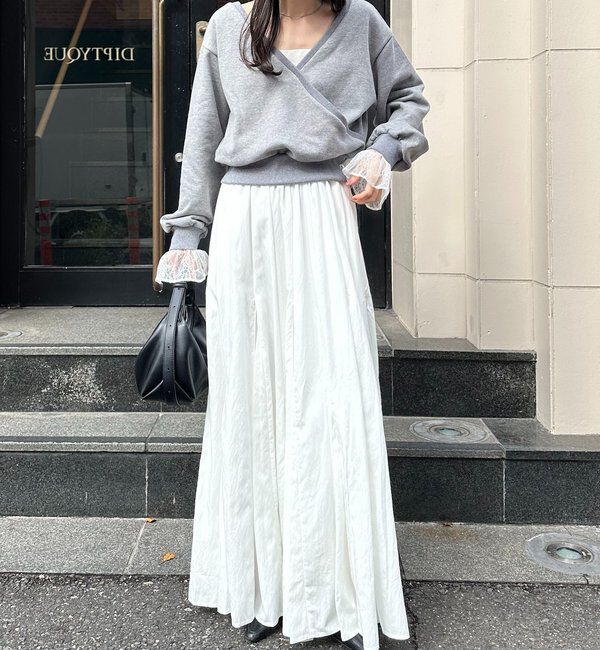  「【低身長サイズあり】ランダム切替フレアスカート」|スカート|