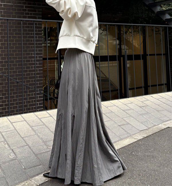  「【低身長サイズあり】ランダム切替フレアスカート」|スカート|