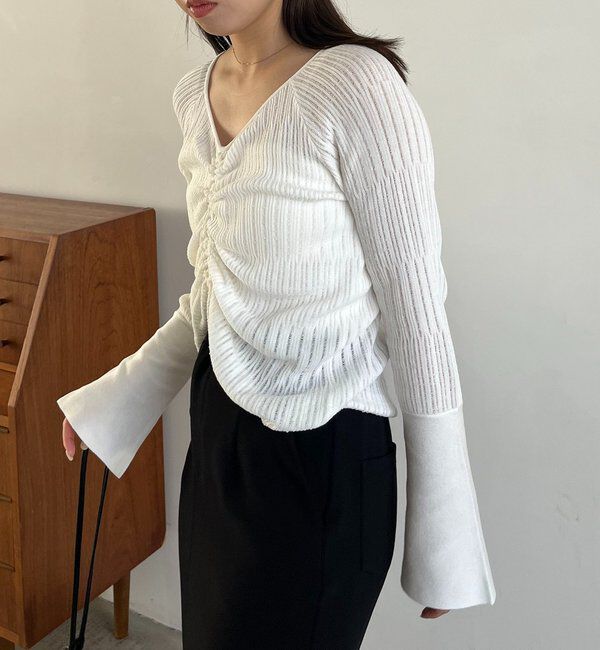  「フロントギャザーニット」|ニット・セーター|