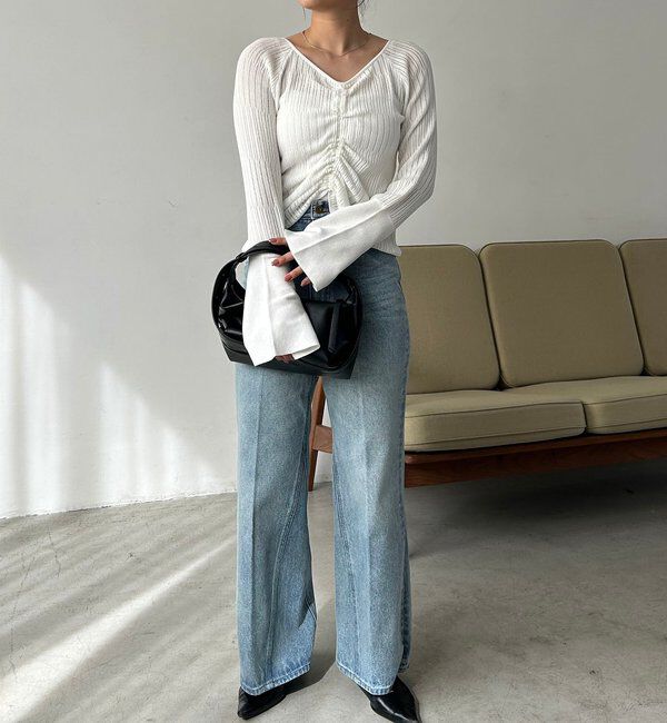  「フロントギャザーニット」|ニット・セーター|