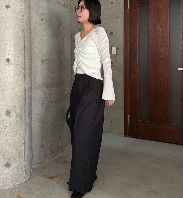  「フロントギャザーニット」|ニット・セーター|