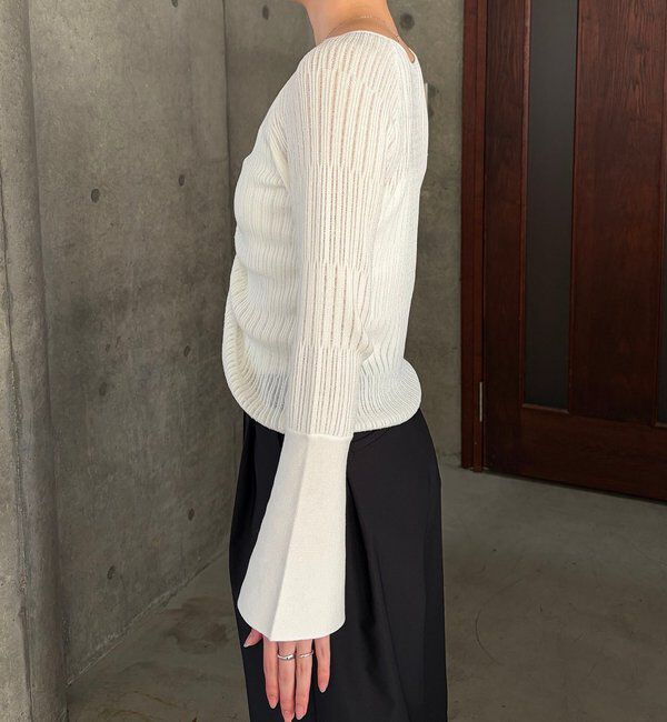  「フロントギャザーニット」|ニット・セーター|