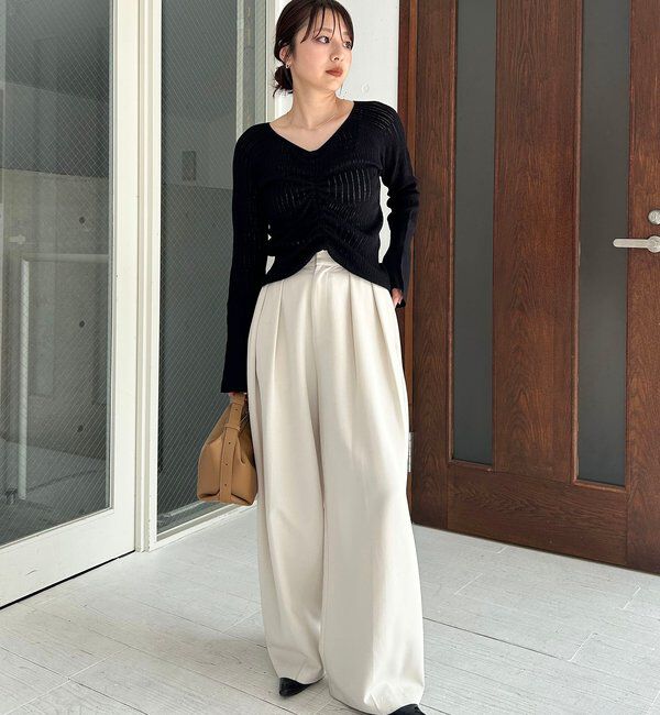  「フロントギャザーニット」|ニット・セーター|