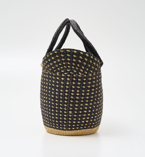 collex「ニャリガバスケット ニケチェック L」|かごバッグ|