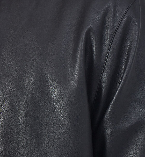 ABAHOUSE「【定番】ネオレザー シングル ライダース」|ライダースジャケット|