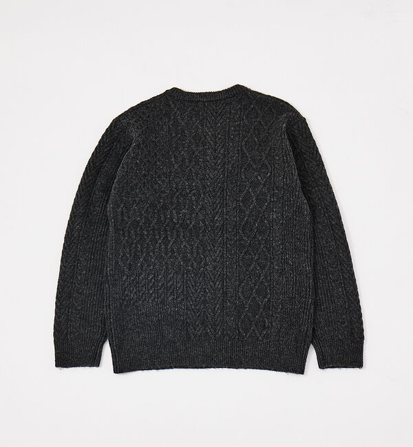 ABAHOUSE「【アラン編】パッチワーク クルーネック ニット」|ニット・セーター|