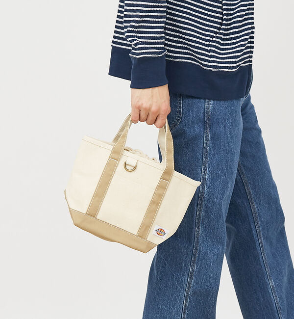 ABAHOUSE「【DICKIES/ディッキーズ】AUTHENTIC CANVAS TOTE  X」|トートバッグ|ベージュ