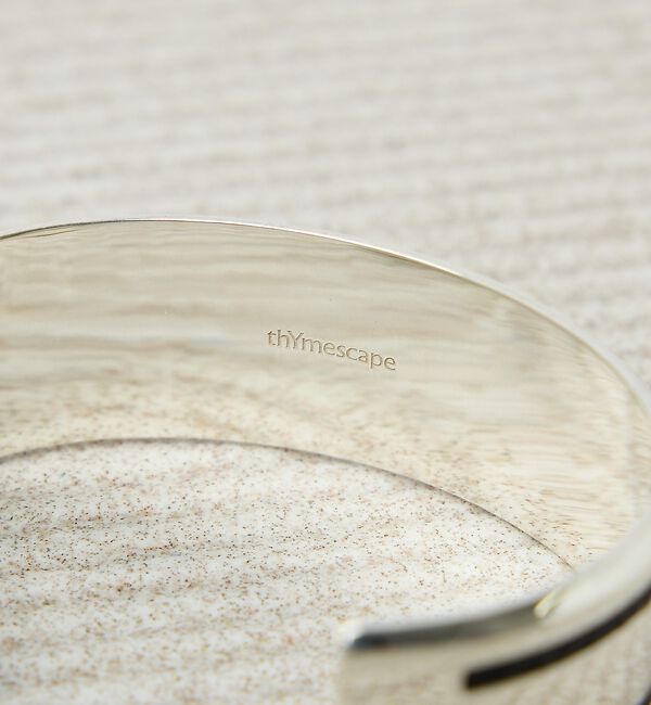 ABAHOUSE「【UNISEX】PARALLEL LINE WIDE BANGLE / パラレル」|ブレスレット・バングル|