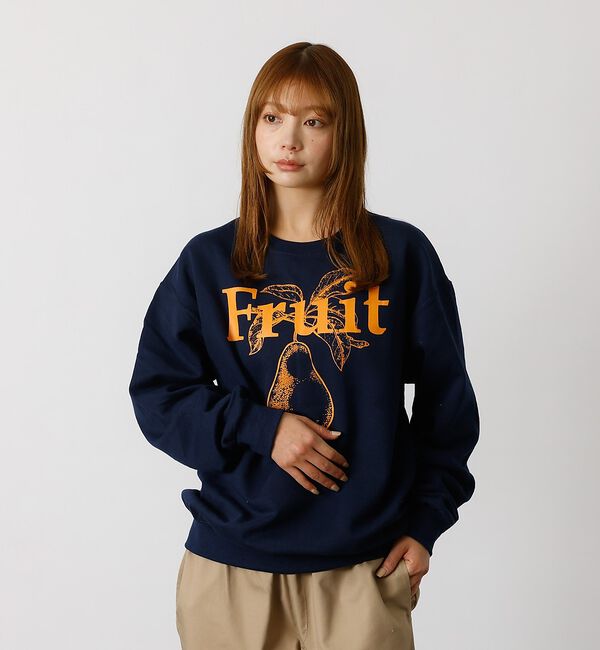 ABAHOUSE「【FRUIT OF THE LOOM】PRINT SWEAT3/ユニセックス【W」|パーカー|グレー