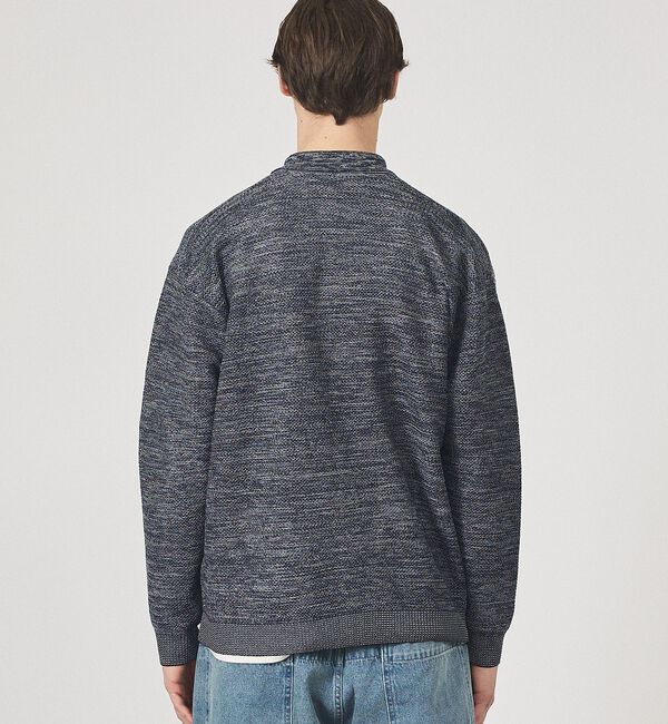 ABAHOUSE「ハニカムメッシュ ニットポロカーディガン / ニットシャツ」|カーディガン|