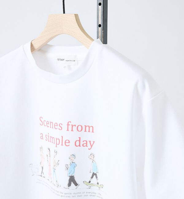 ABAHOUSE「【EVERYDAY LIFE】 グラフィックTシャツ」|Tシャツ・カットソー|