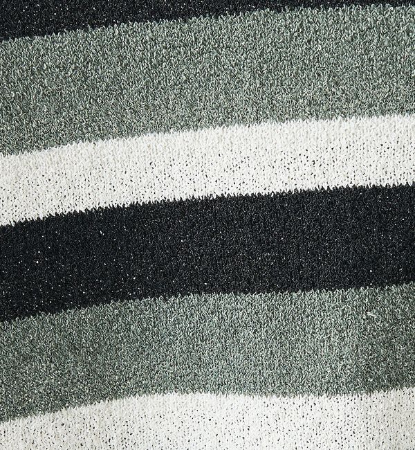 ABAHOUSE「ブークレー マルチボーダー ニットTシャツ【予約】」|ニット・セーター|