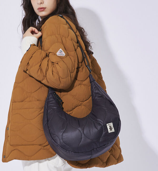 Rouge vif「【COBMASTER】キルティングボディバッグ / ショルダーバッグ / BAN」|ショルダー・メッセンジャー|ブラック