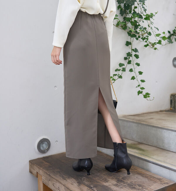 Rouge vif「2wayサスペンダー付きタイトスカート」|スカート|