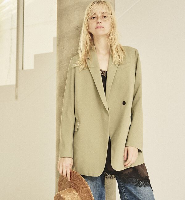 Rouge vif「【セットアップ対応】レースサテンアシンメトリーキャミソール」|キャミソール|