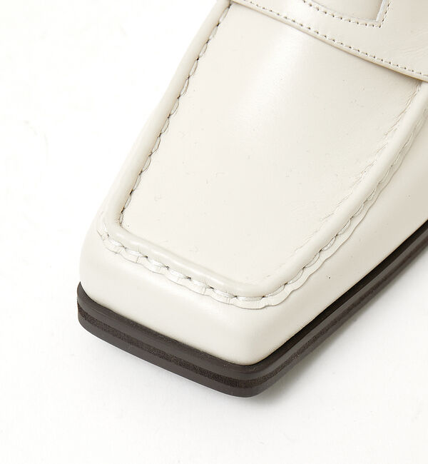 AU BANNISTER「【スノーソール】ワイドスクエアローファー」|ローファー|