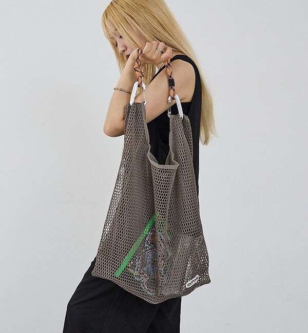 NOMINE「【OUTDOOR PRODUCTS】Mesh Shopper(M) メッシュ シ」|トートバッグ|グレー