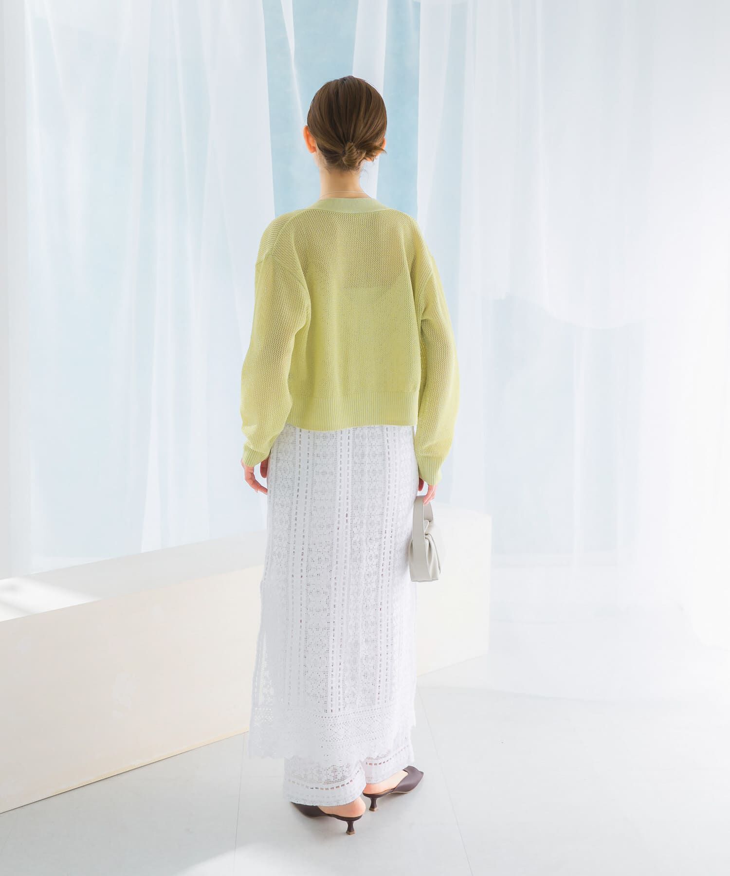 URBAN RESEARCH ROSSO「メッシュラメショートカーディガン」|カーディガン|