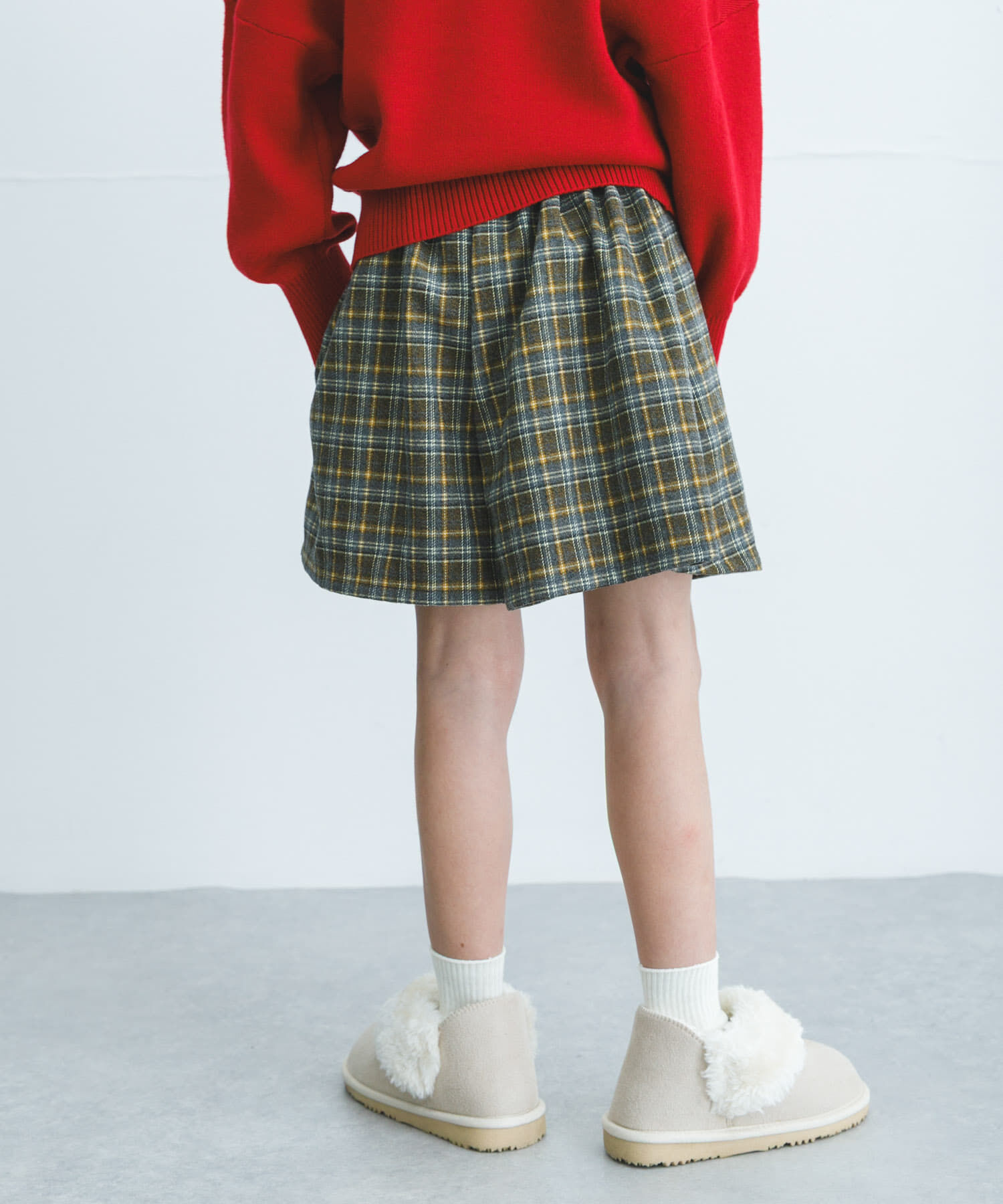 URBAN RESEARCH DOORS「『WEB/一部店舗限定サイズ』チェックラップキュロット(KIDS)」|その他|