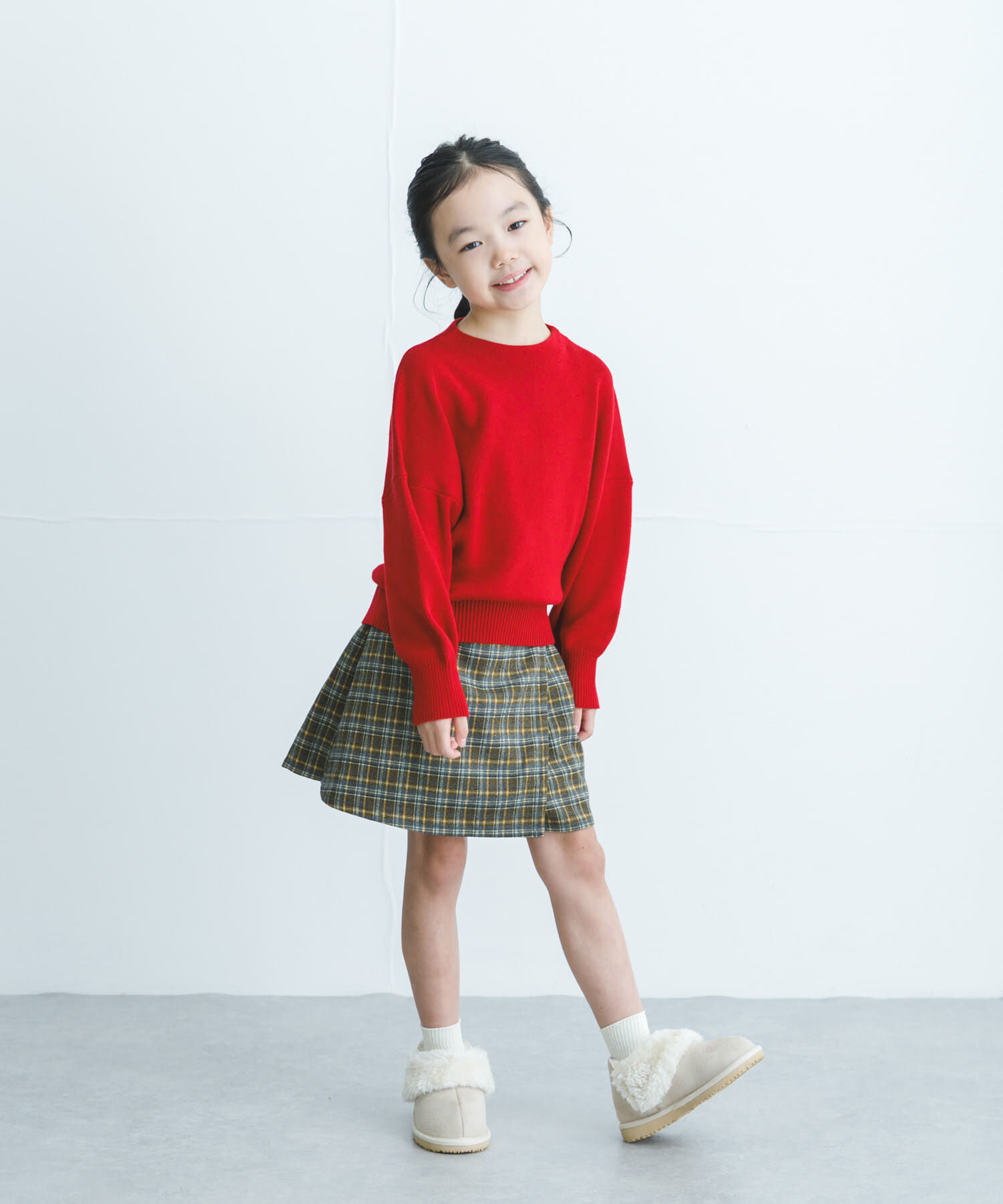 URBAN RESEARCH DOORS「『WEB/一部店舗限定サイズ』チェックラップキュロット(KIDS)」|その他|