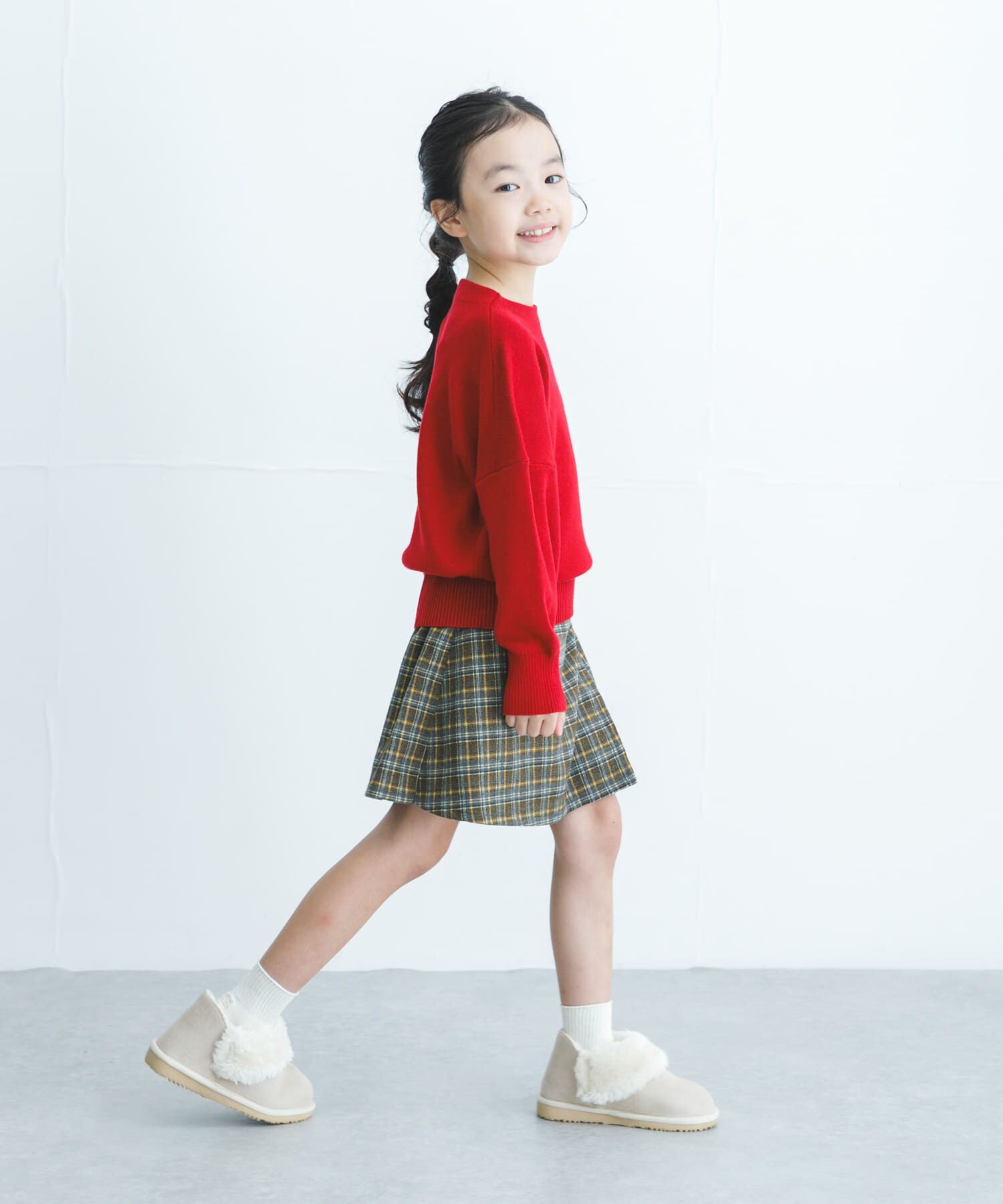 URBAN RESEARCH DOORS「『WEB/一部店舗限定サイズ』チェックラップキュロット(KIDS)」|その他|