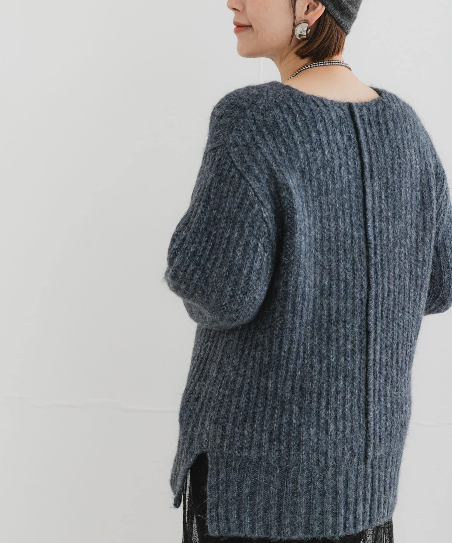 URBAN RESEARCH ROSSO「F by ROSSO　ミックス糸Vネックニット」|ニット・セーター|