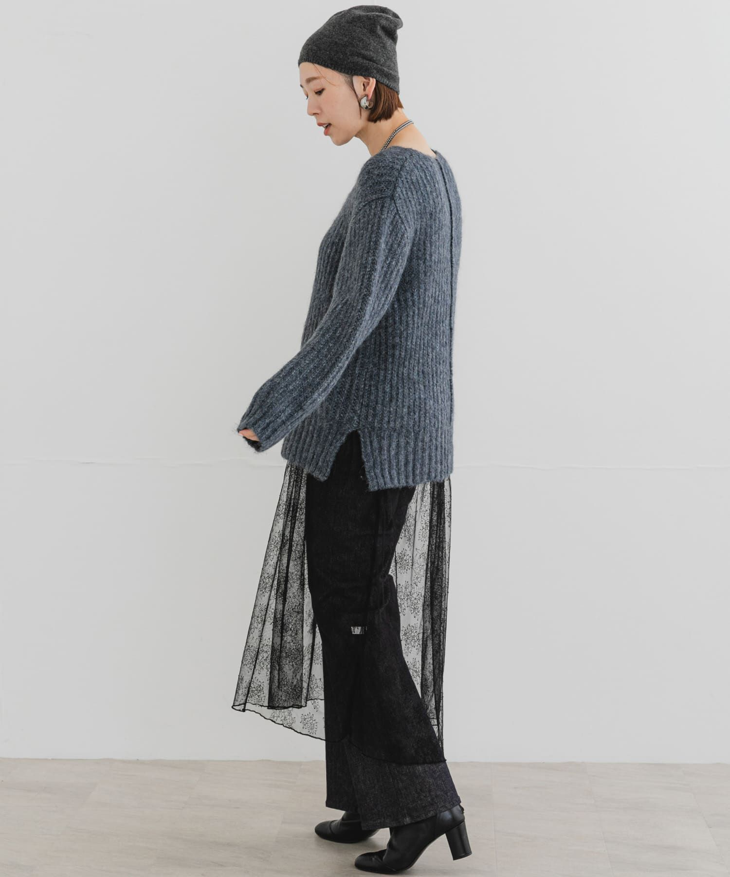 URBAN RESEARCH ROSSO「F by ROSSO　ミックス糸Vネックニット」|ニット・セーター|