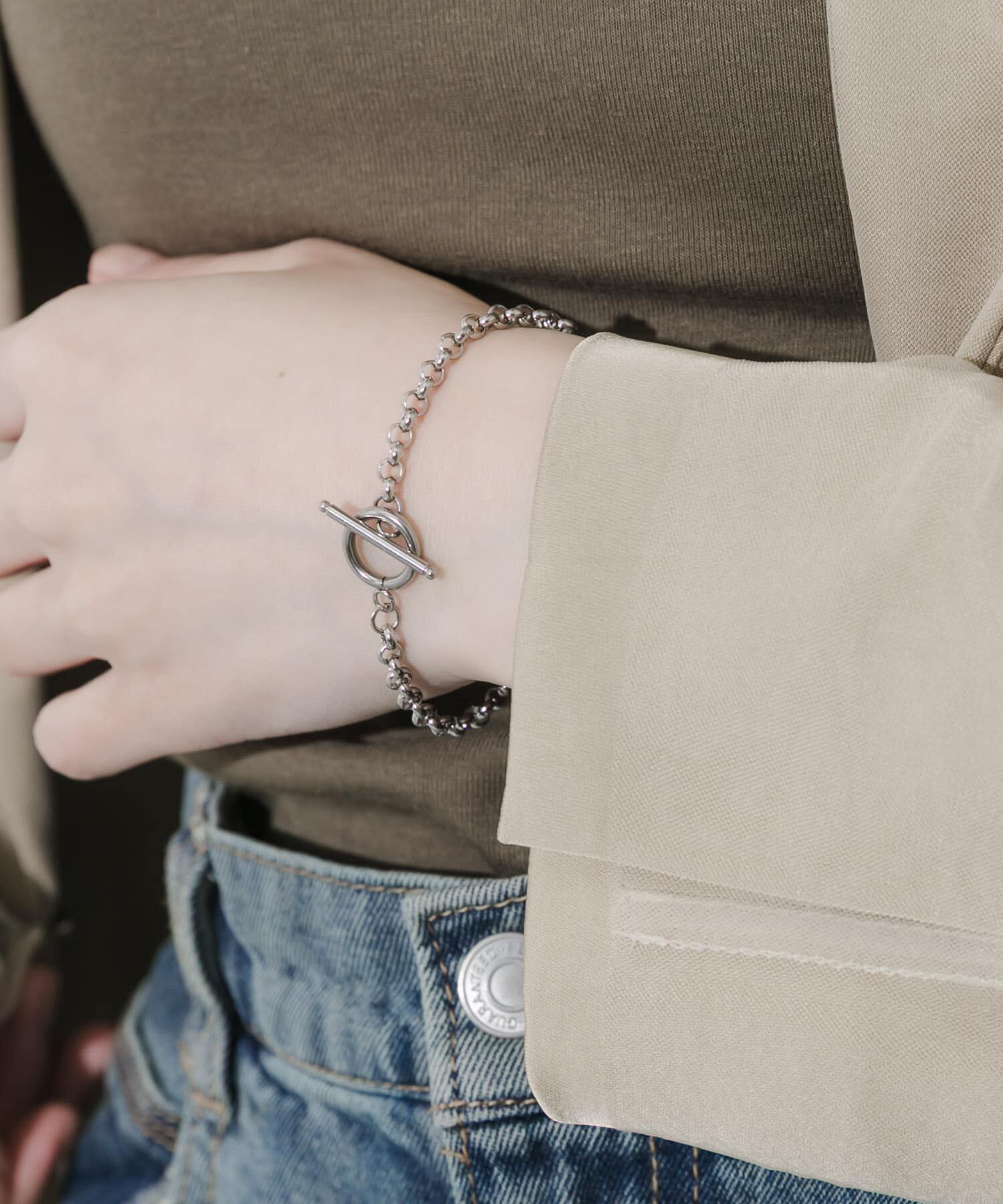 SMELLY「ステンレスシンプルマンテルブレスレット」|ブレスレット・バングル|