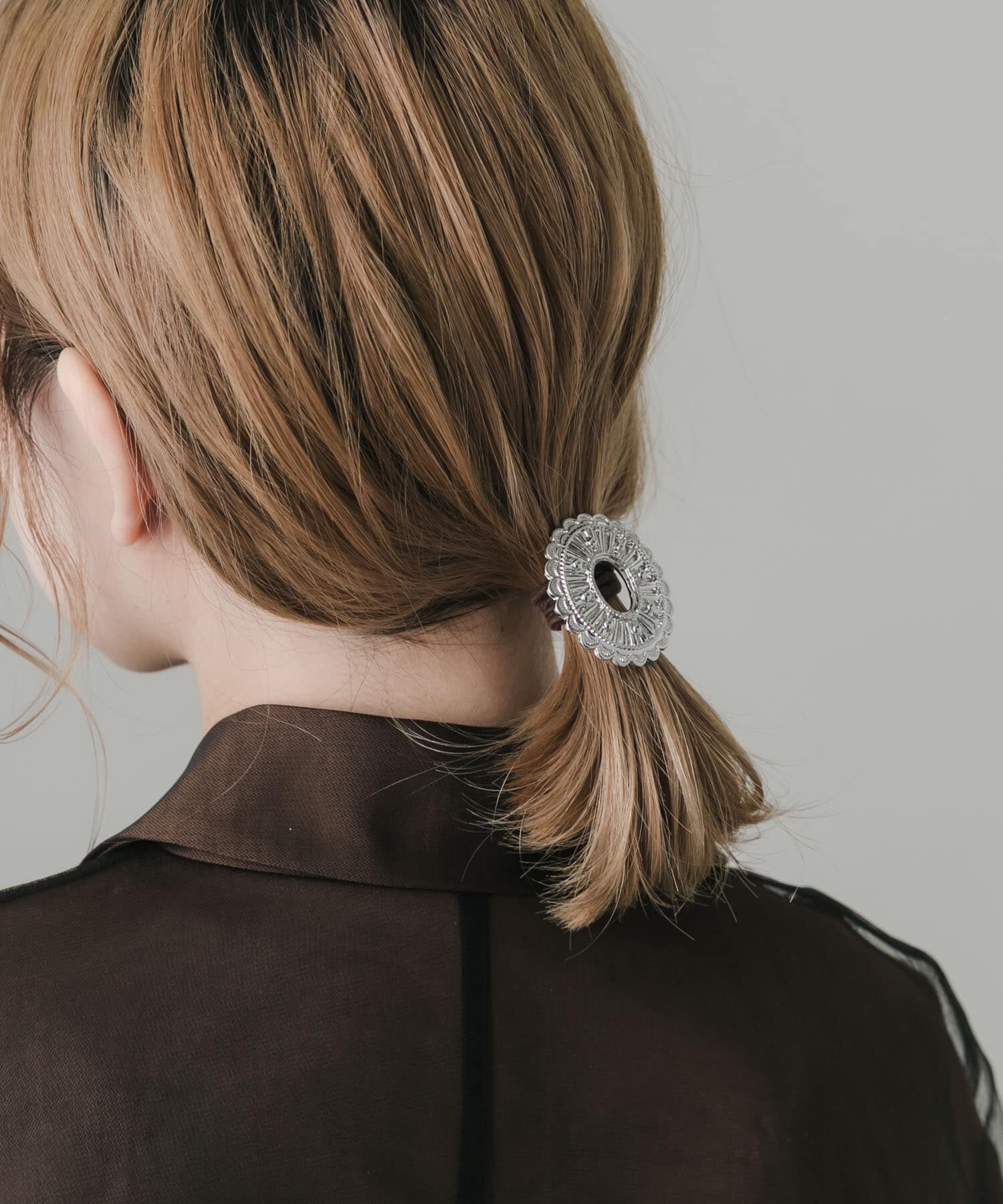 SMELLY「オーバルコンチョヘアカフ」|ヘアゴム・シュシュ|