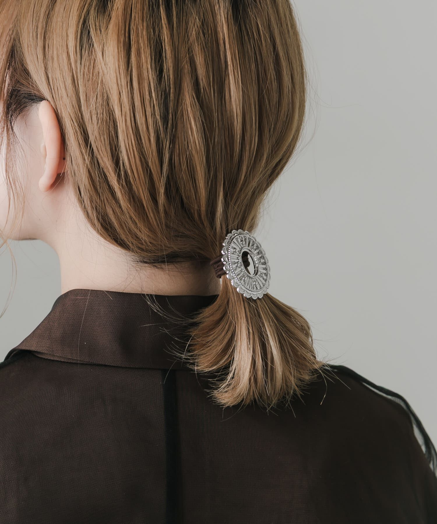 SMELLY「オーバルコンチョヘアカフ」|ヘアゴム・シュシュ|